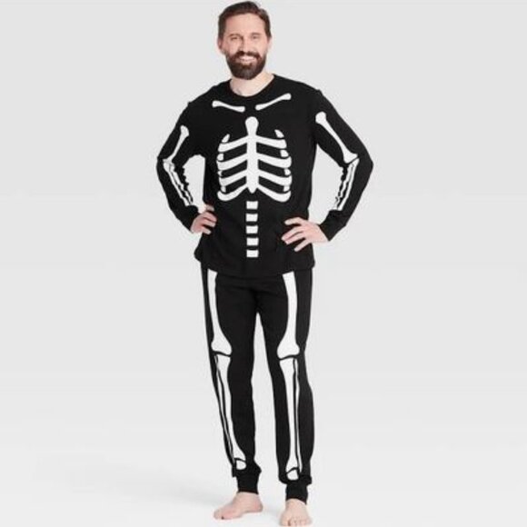 Men's 2-piece Family Skeleton Sleep Set - L - Picture 1 of 6